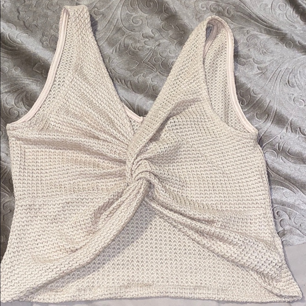 Knit crop top